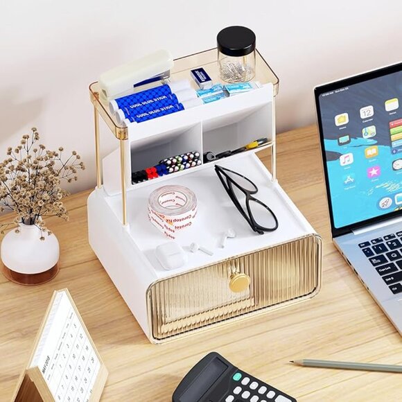 NEW! 2 Tier Makeup Organizer for Vanity Skincare Organizers for Countertop - Picture 6 of 6